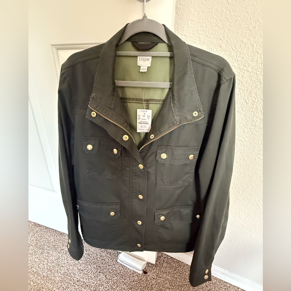 J. Crew Women's Dark Green Utility Jacket